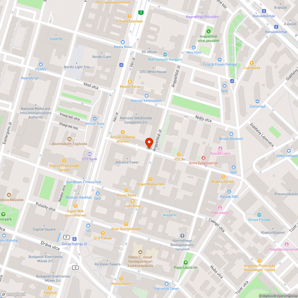 Eldugult csatornaszem bejelentés helye