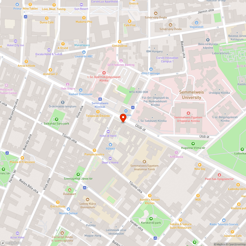 Úthibák bejelentés helye