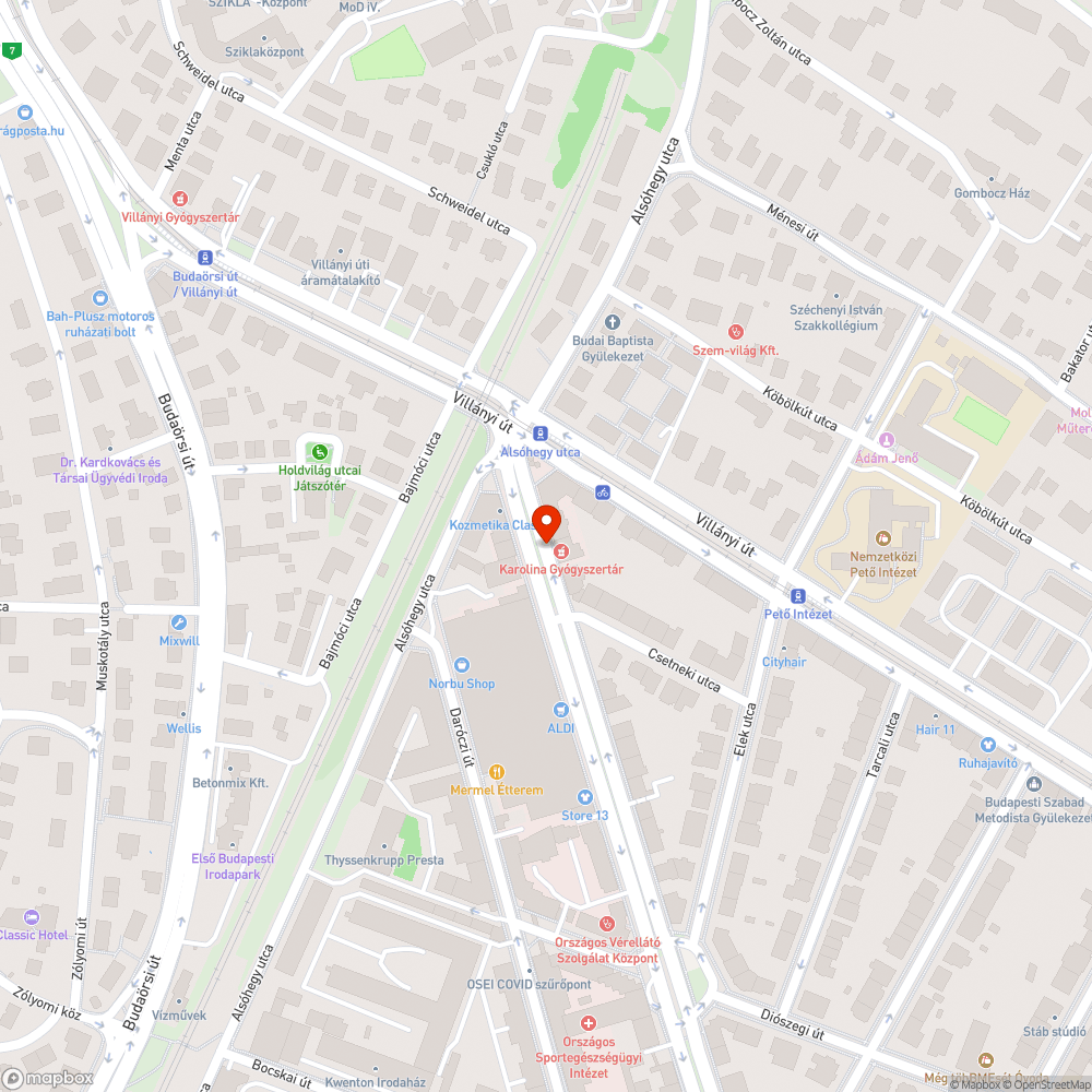 Buszmegálló probléma bejelentés helye