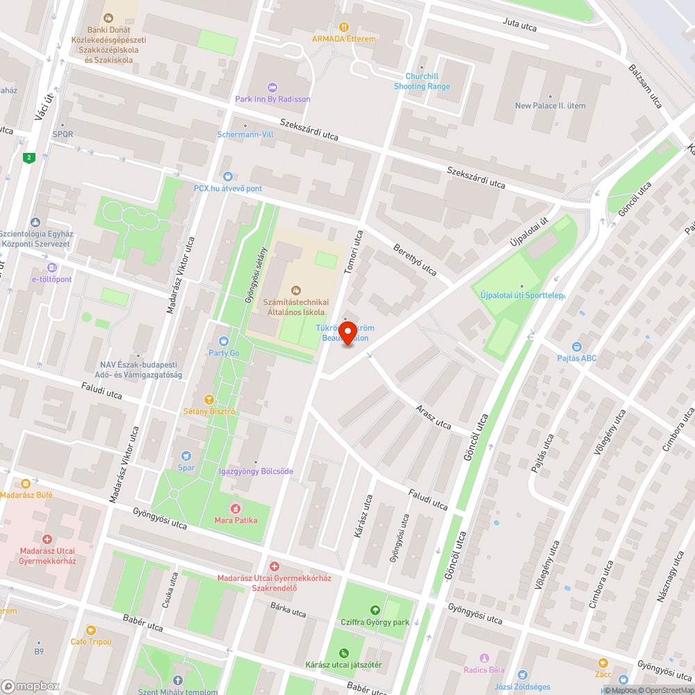 Kátyú bejelentés helye