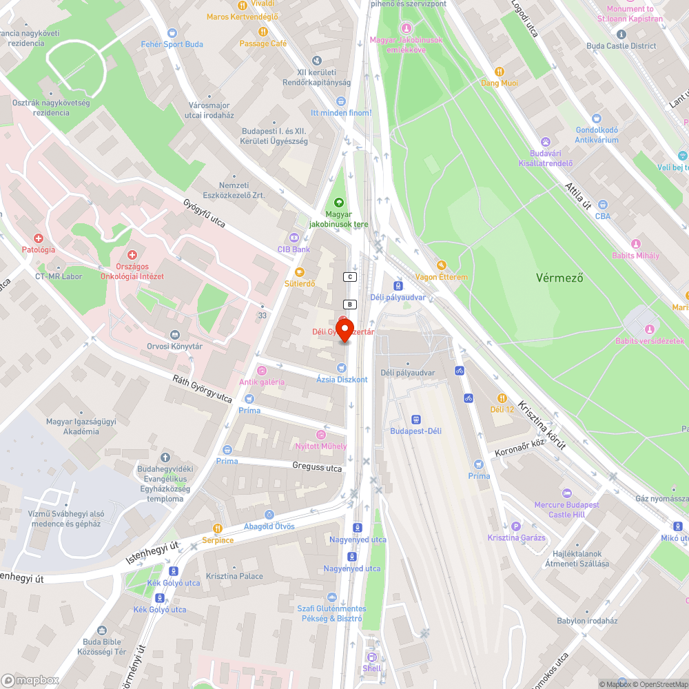 Balesetveszélyes kátyú bejelentés helye