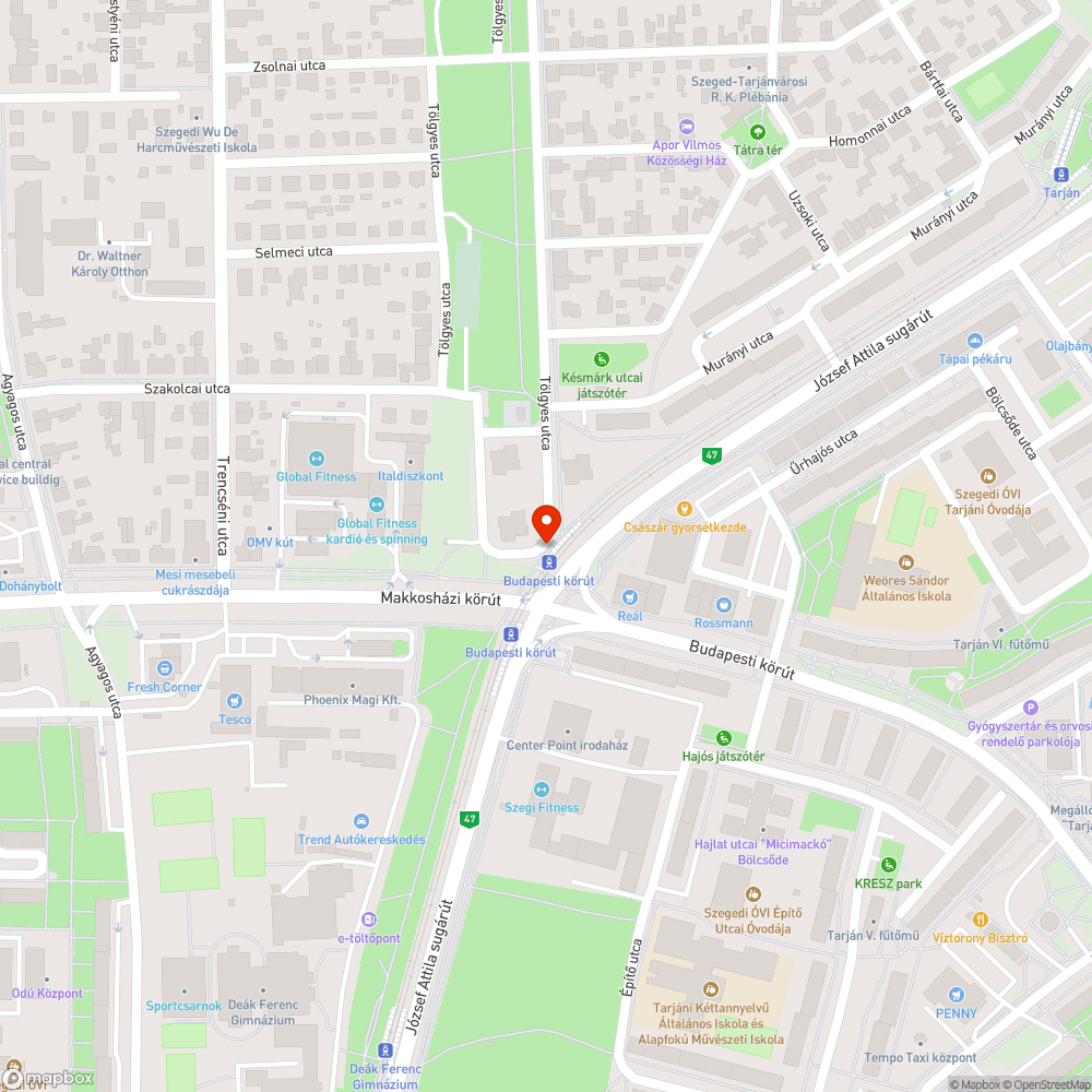 Nem működő világitás bejelentés helye