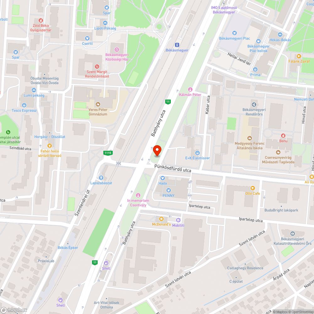 PDB-730 bejelentés helye