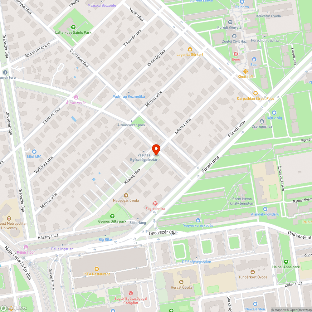 Földdel kevert avar az úton bejelentés helye