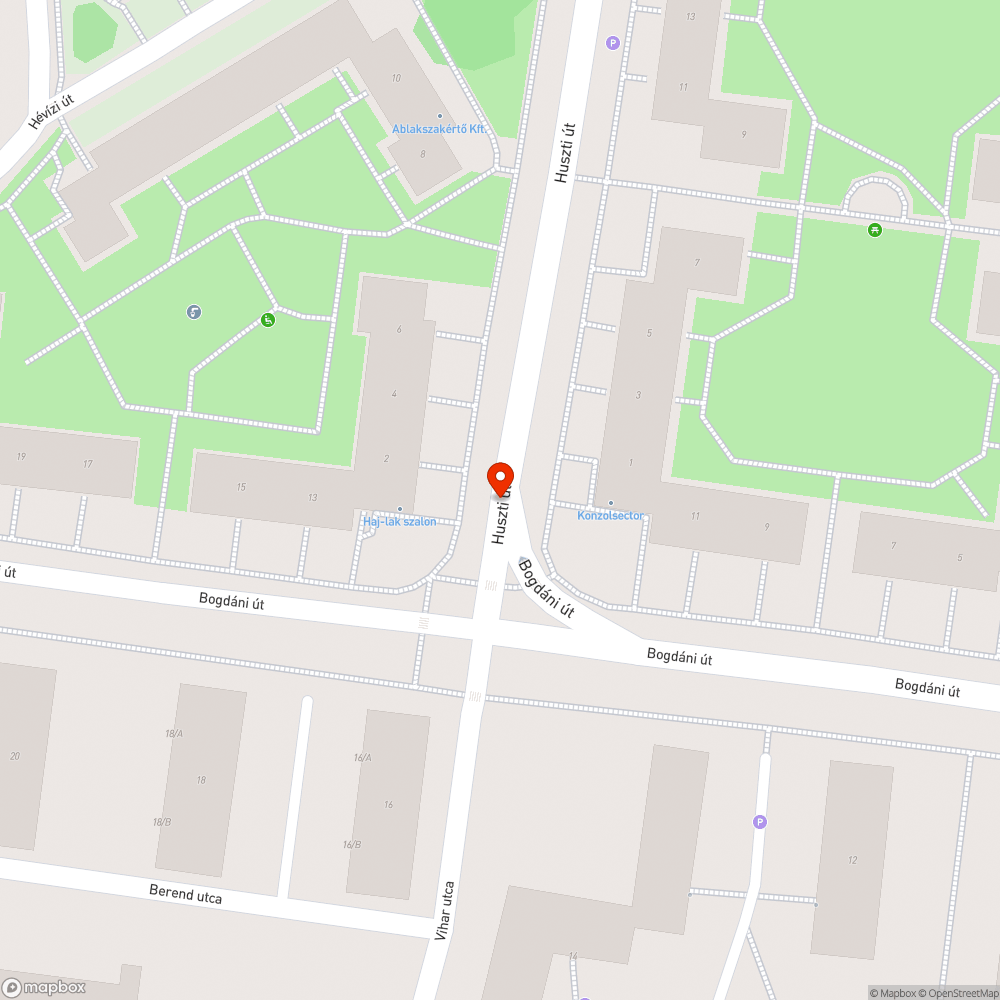 Kátyúk bejelentés helye