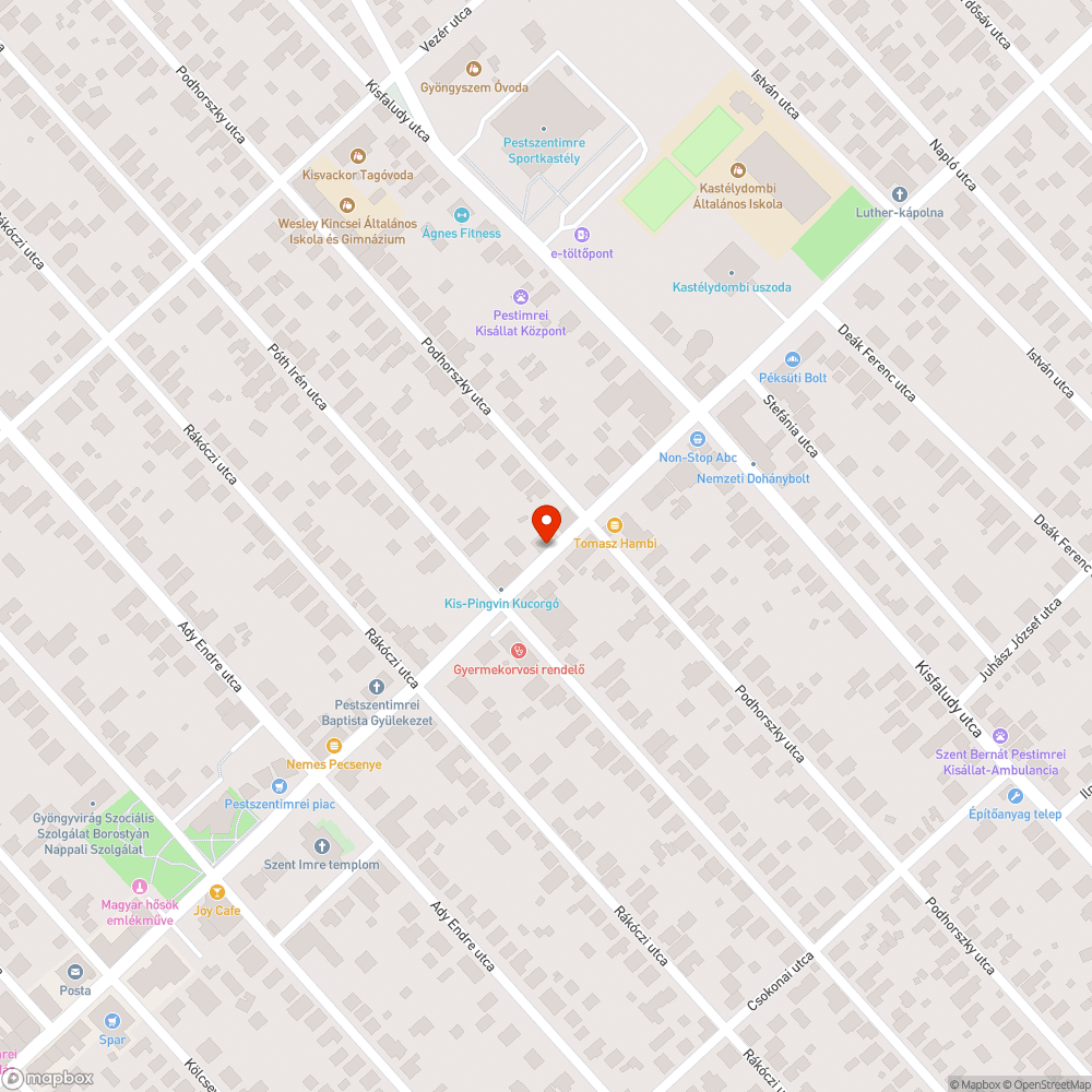 Kátyú bejelentés helye