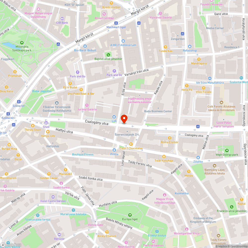 Kátyú bejelentés helye