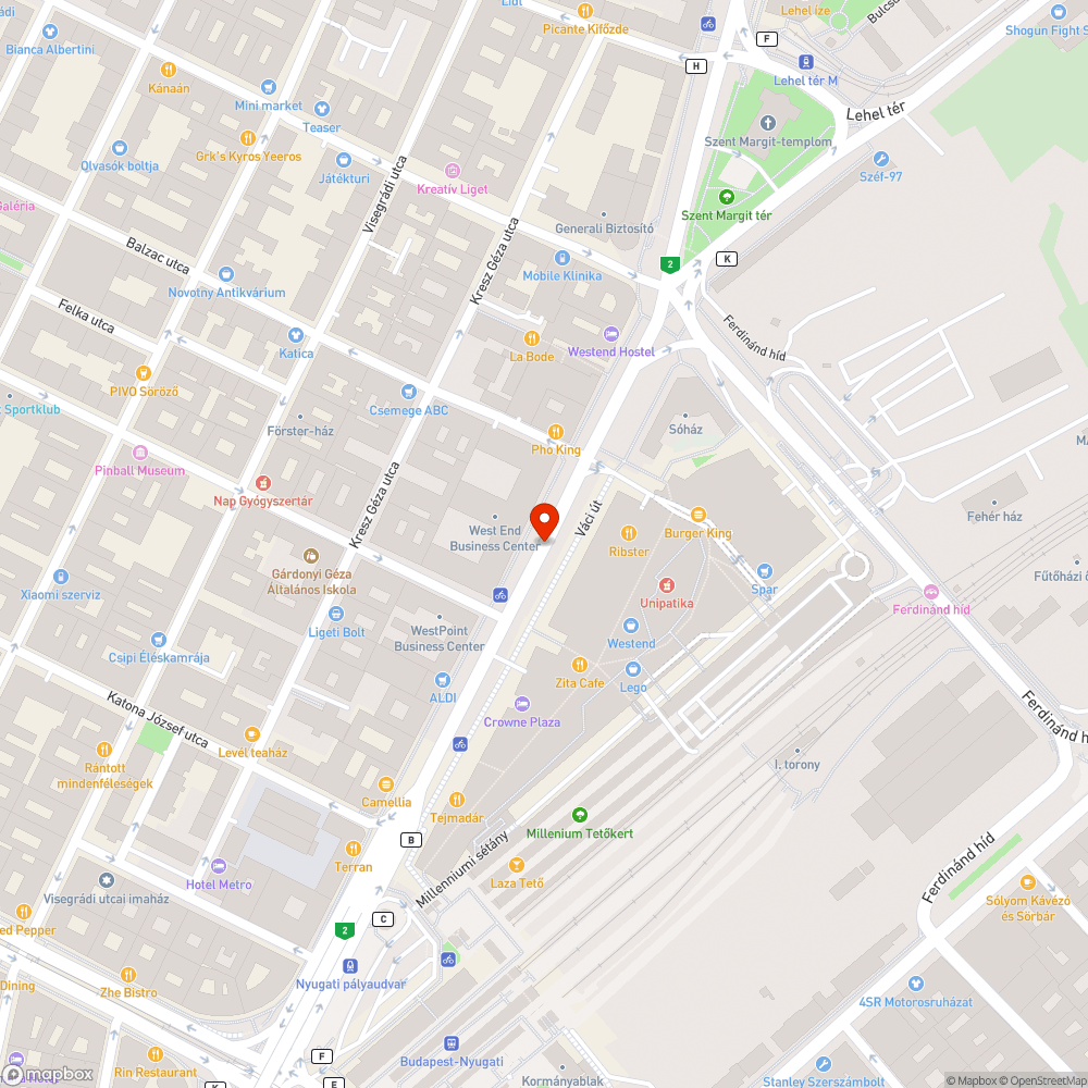 Óriási kátyú bejelentés helye