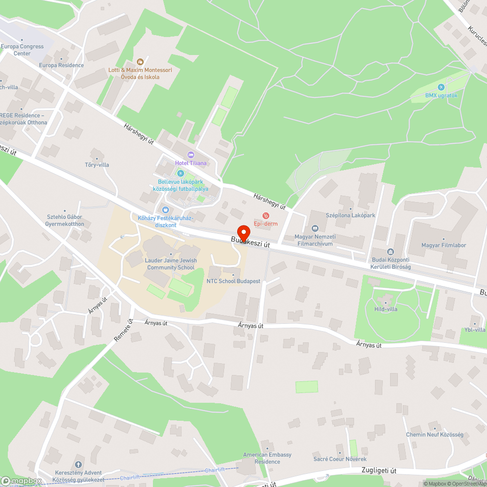 Kátyúk bejelentés helye