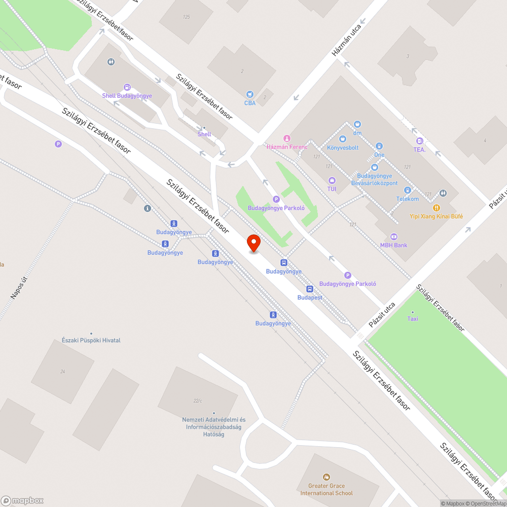 Jelentős méretű kátyú bejelentés helye