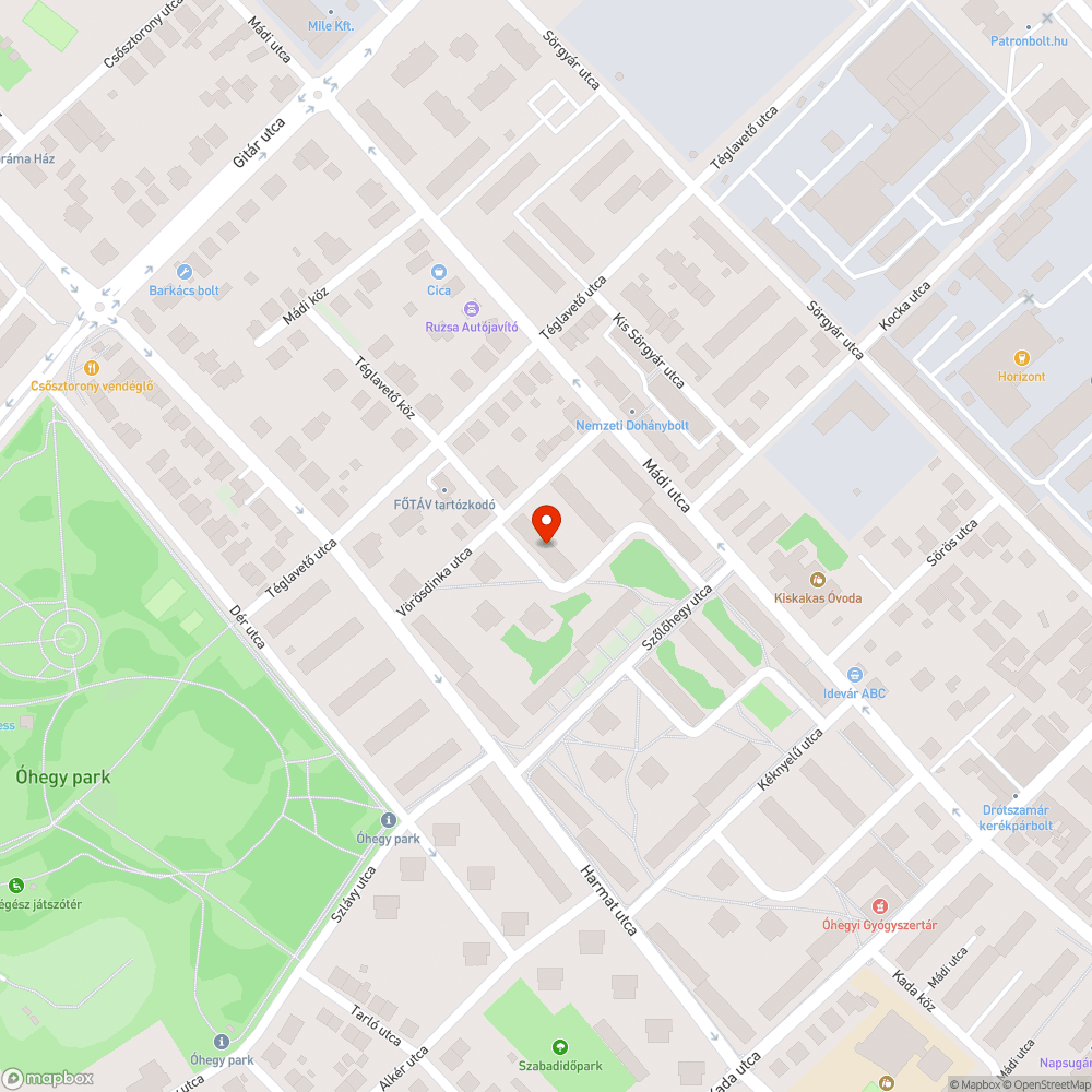 Meghibásodott villanyoszlop bejelentés helye