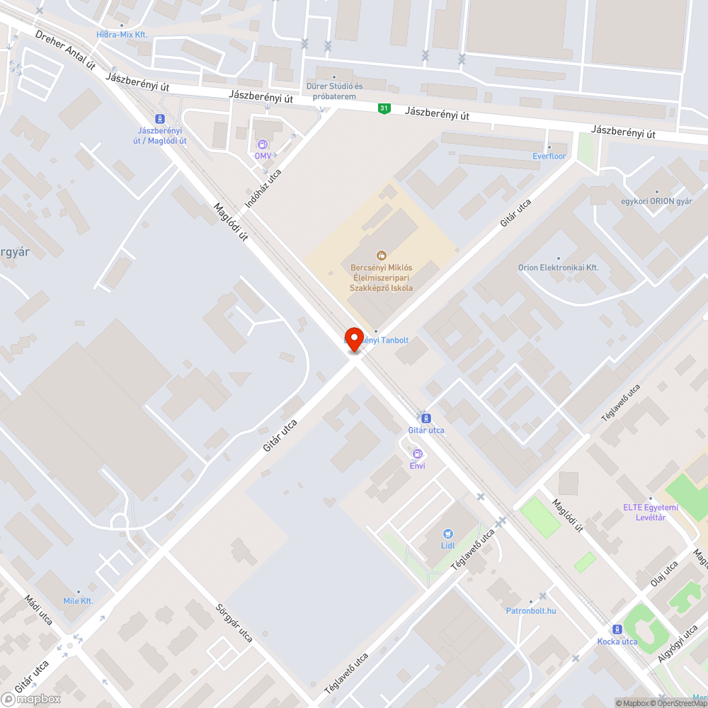 Kátyú, hatalmas kráter bejelentés helye