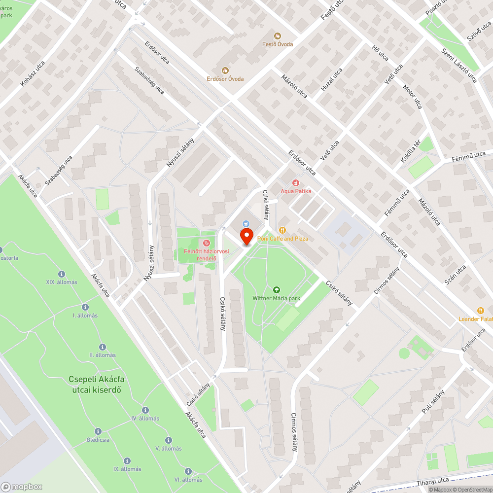 Megdőlt tábla bejelentés helye