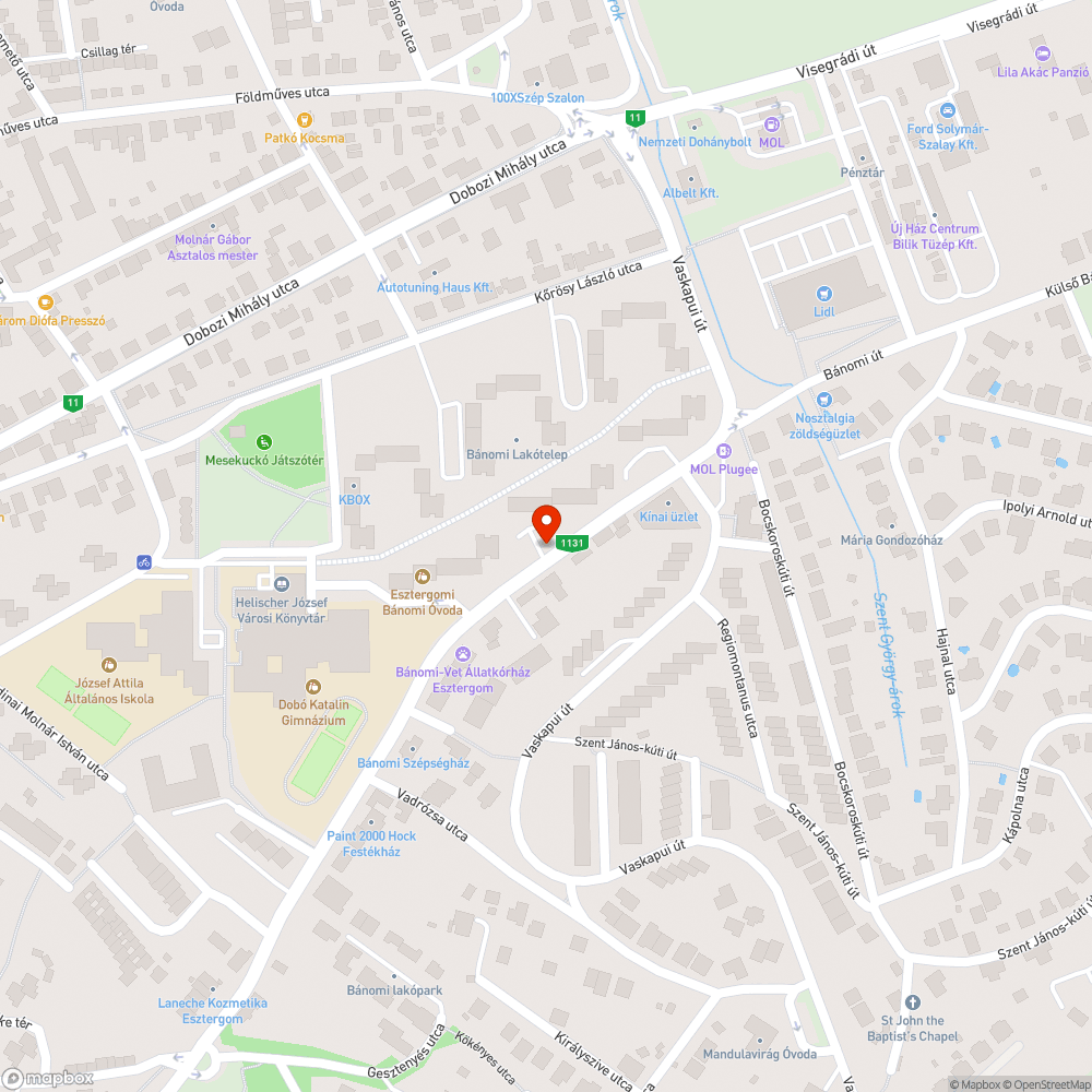 Kiégett lámpa bejelentés helye