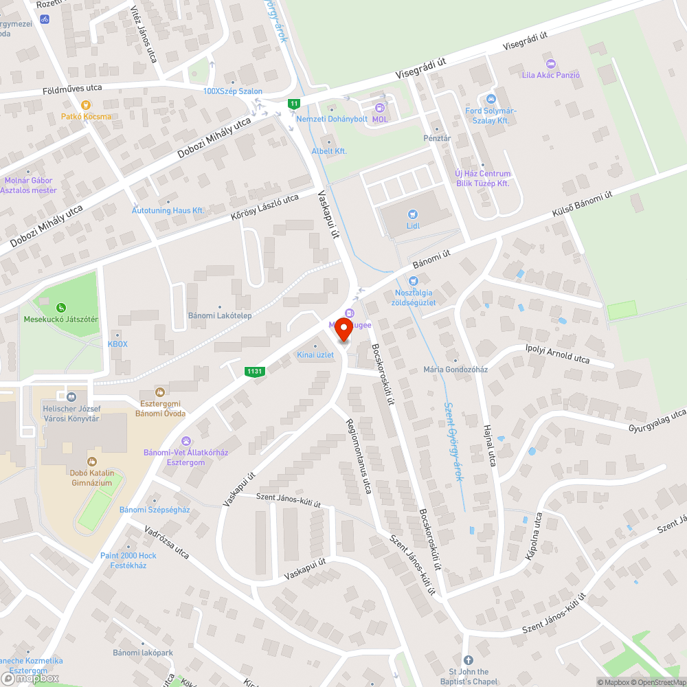 Kiégett lámpa bejelentés helye