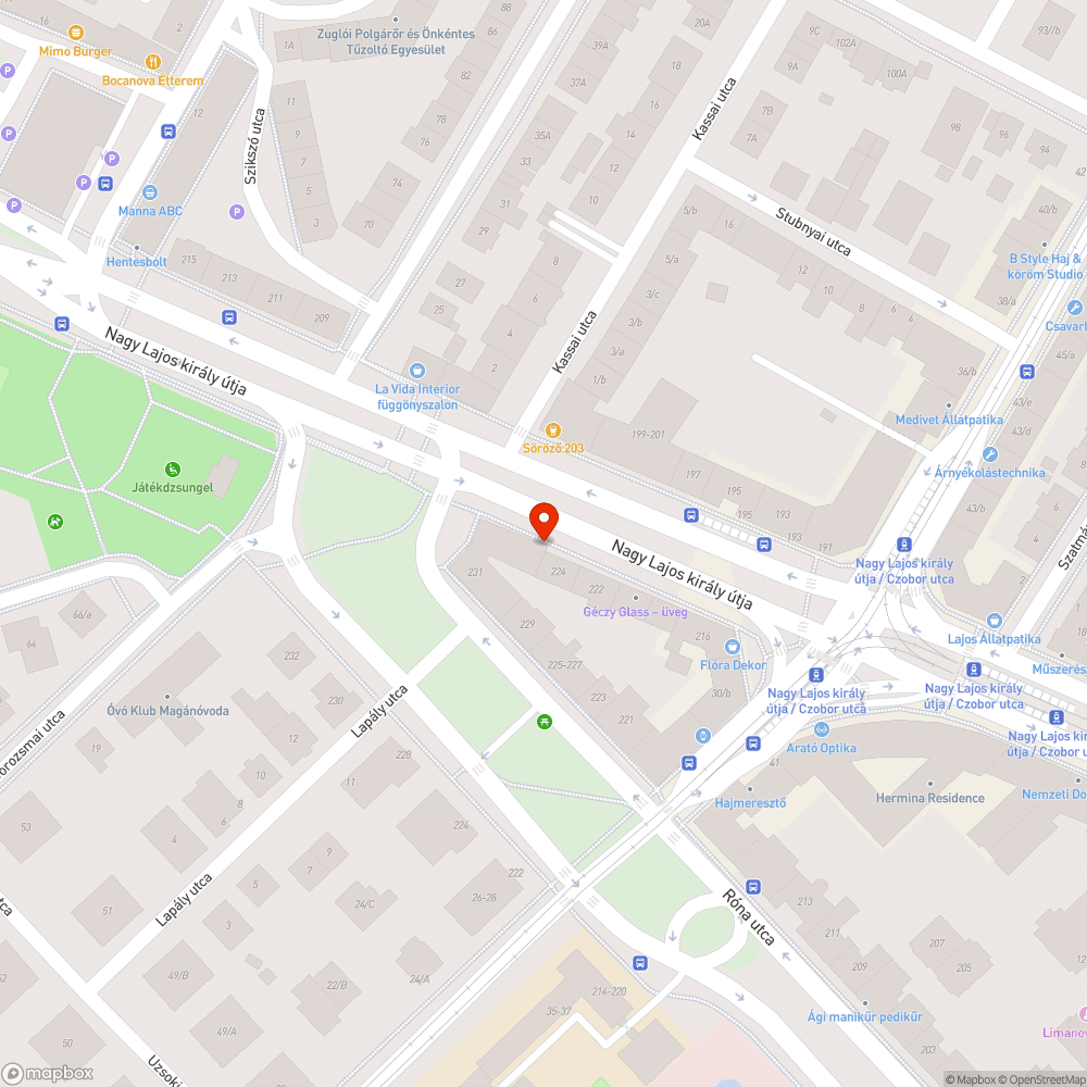 Kátyúárok bejelentés helye