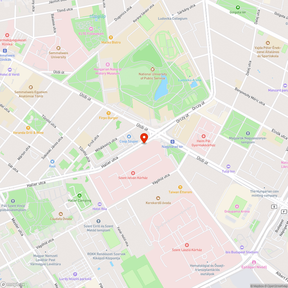 Faültetés bejelentés helye