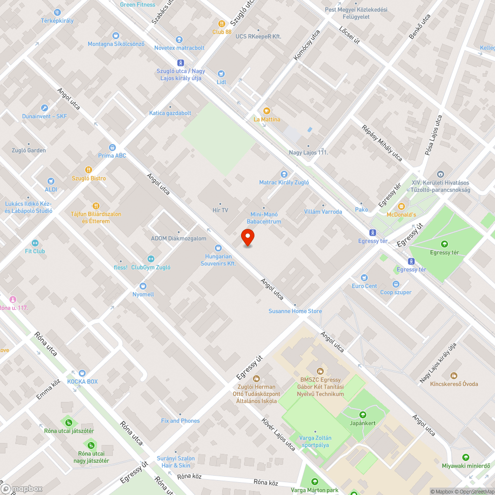 Mocskos, szemetes hosszú utcafront bejelentés helye