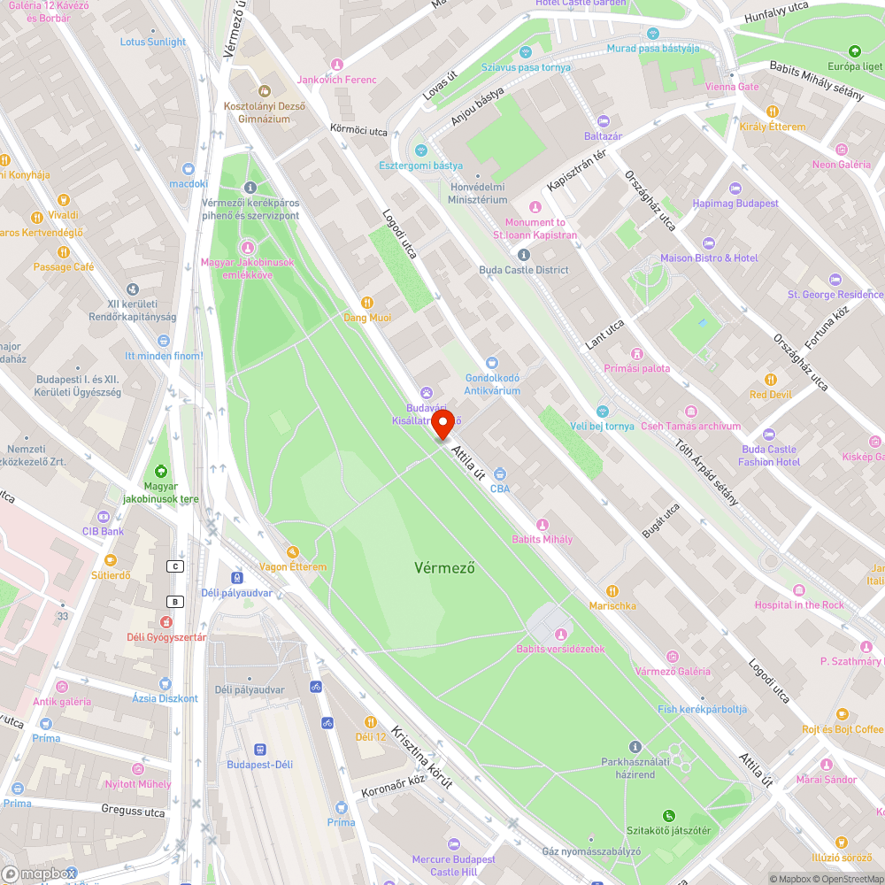 Kátyú bejelentés helye