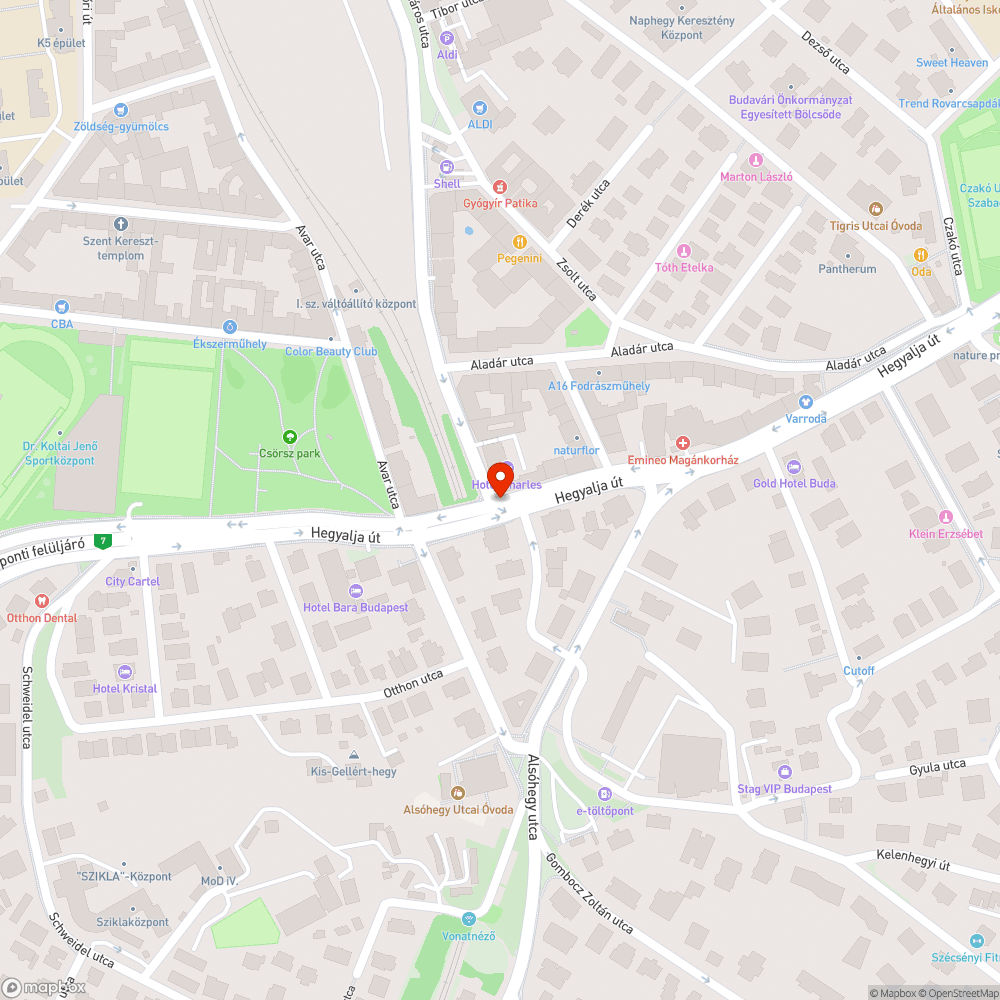 Kátyú bejelentés helye