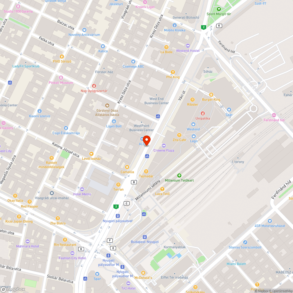 Sérült terelőelem bejelentés helye