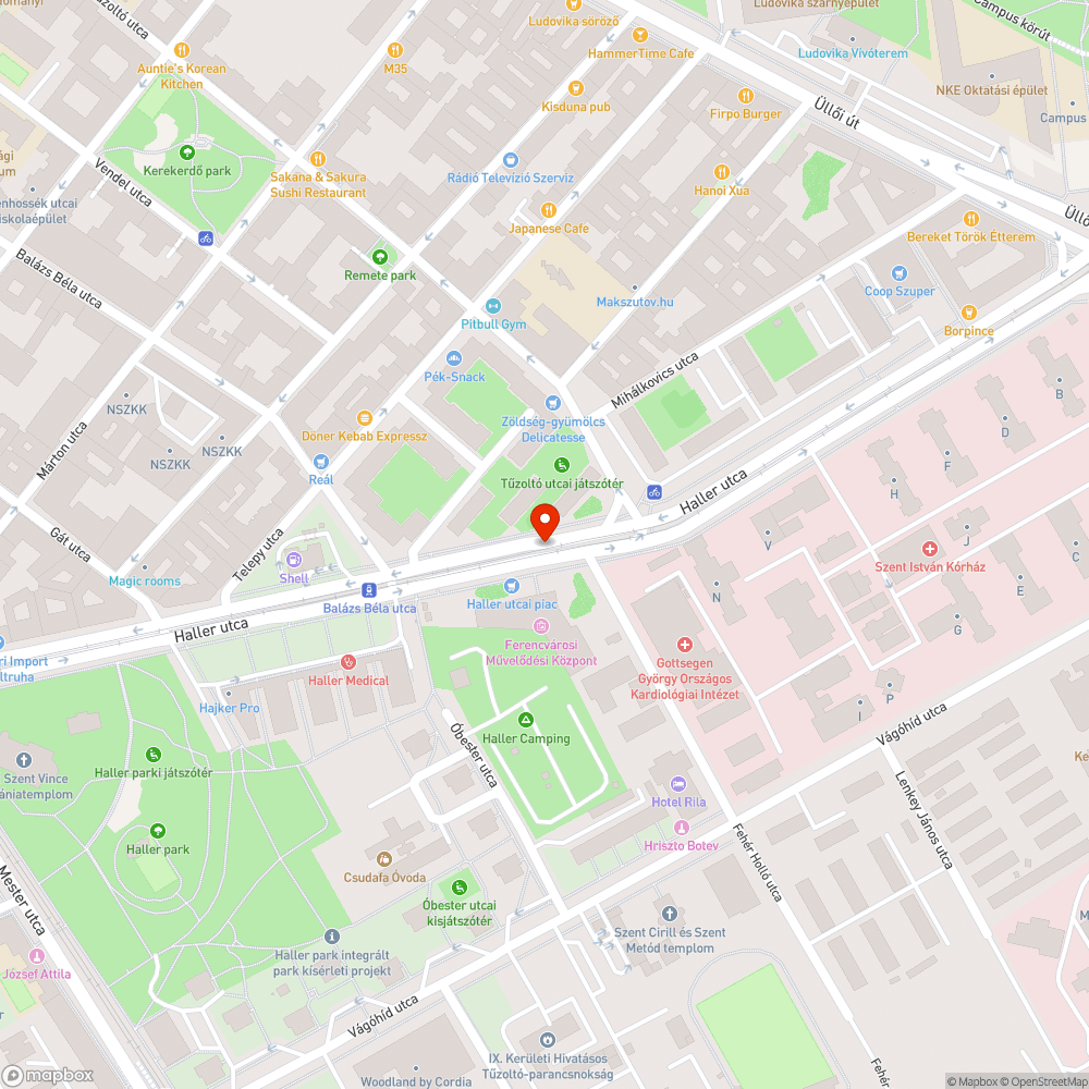 Törött járdaszegély bejelentés helye