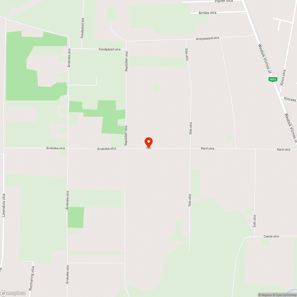 Nem létező út bejelentés helye