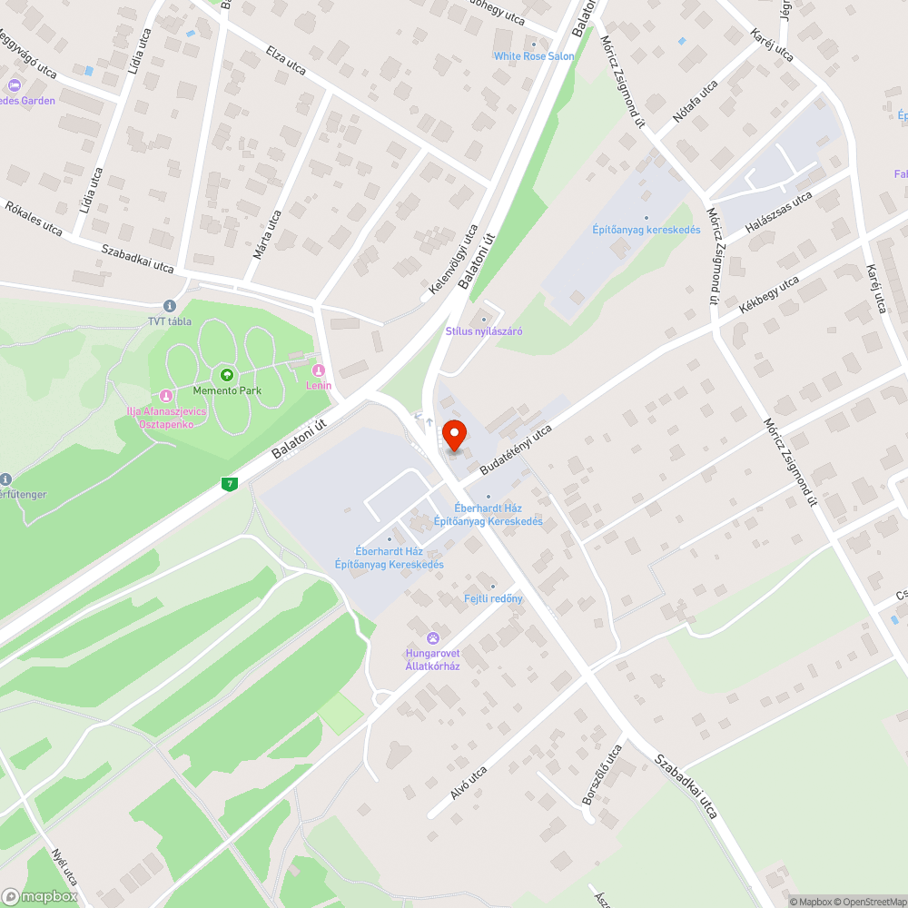 Kátyú bejelentés helye