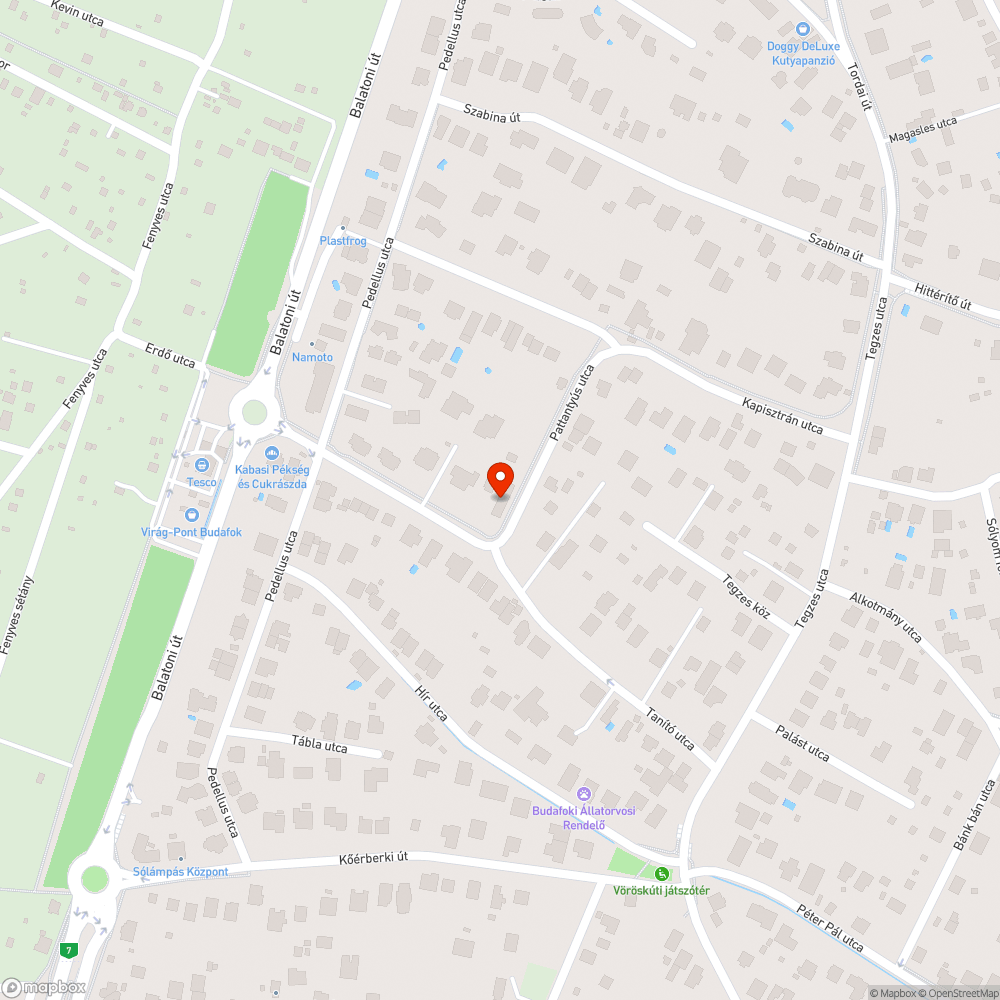 Kátyú bejelentés helye