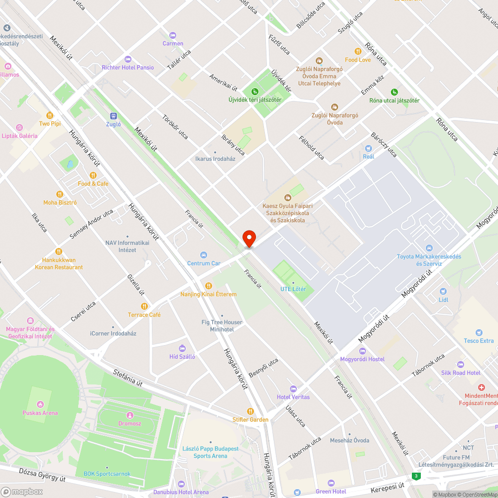 Nem működő jelzőlámpa bejelentés helye