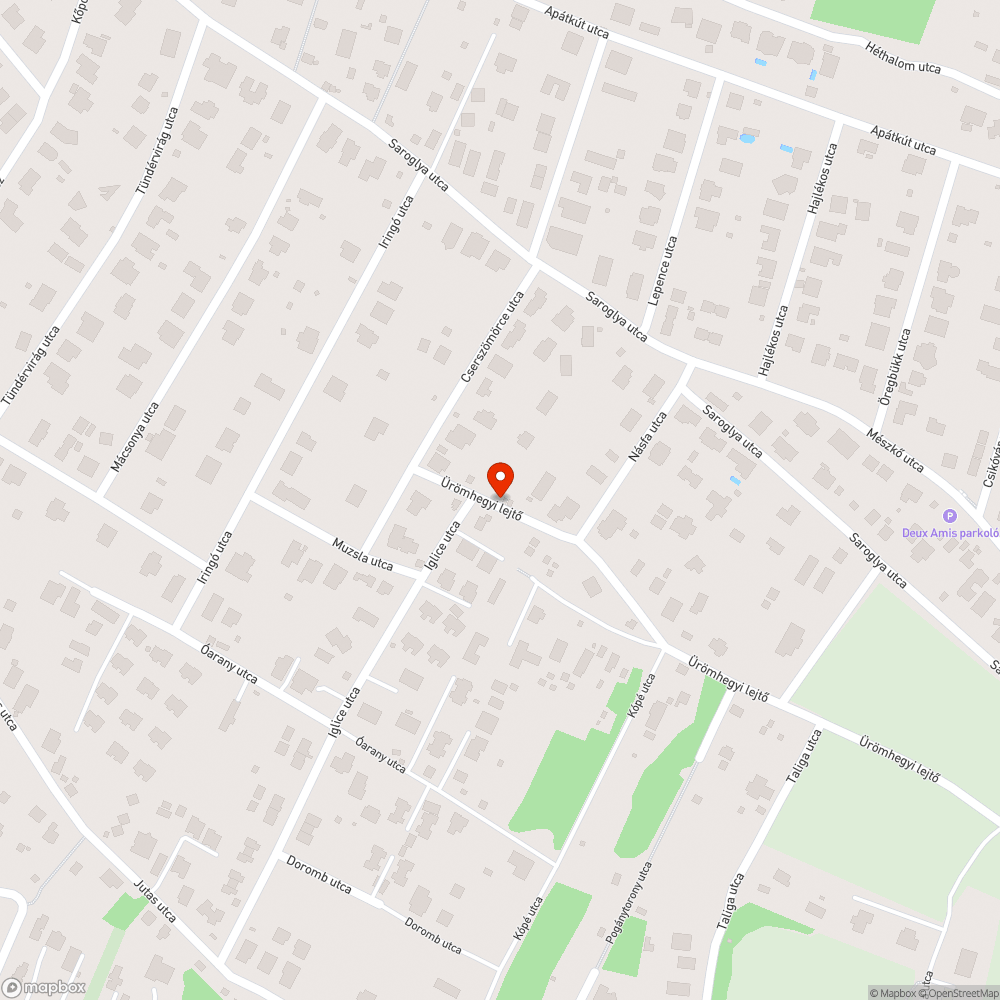 Kátyú bejelentés helye