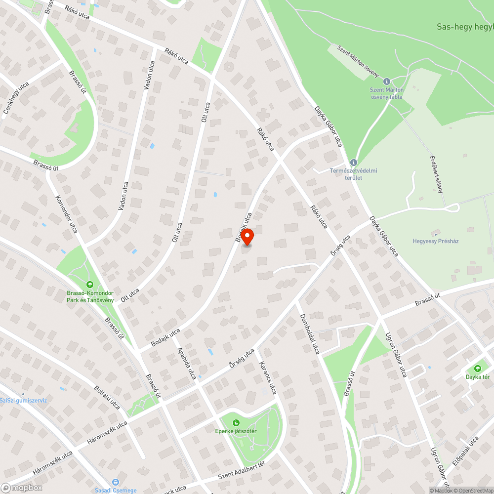 Rossz helyre kivitelezett mozgássérült parkoló bejelentés helye