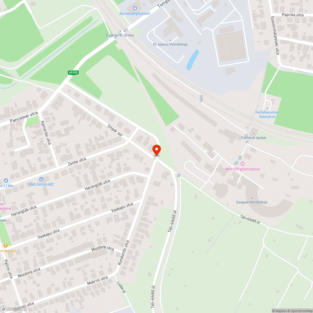 Keréknyelő útkereszteződési gödör bejelentés helye