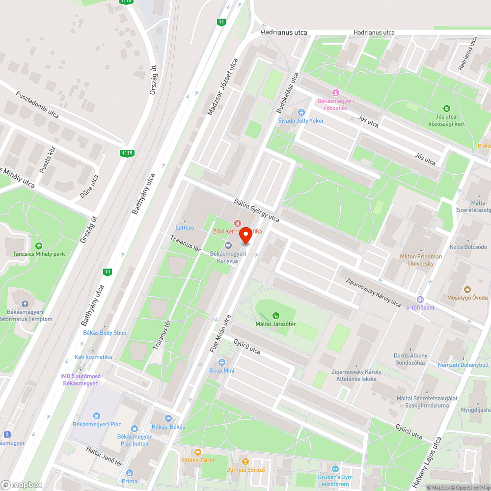 Kátyú kialakulóban bejelentés helye