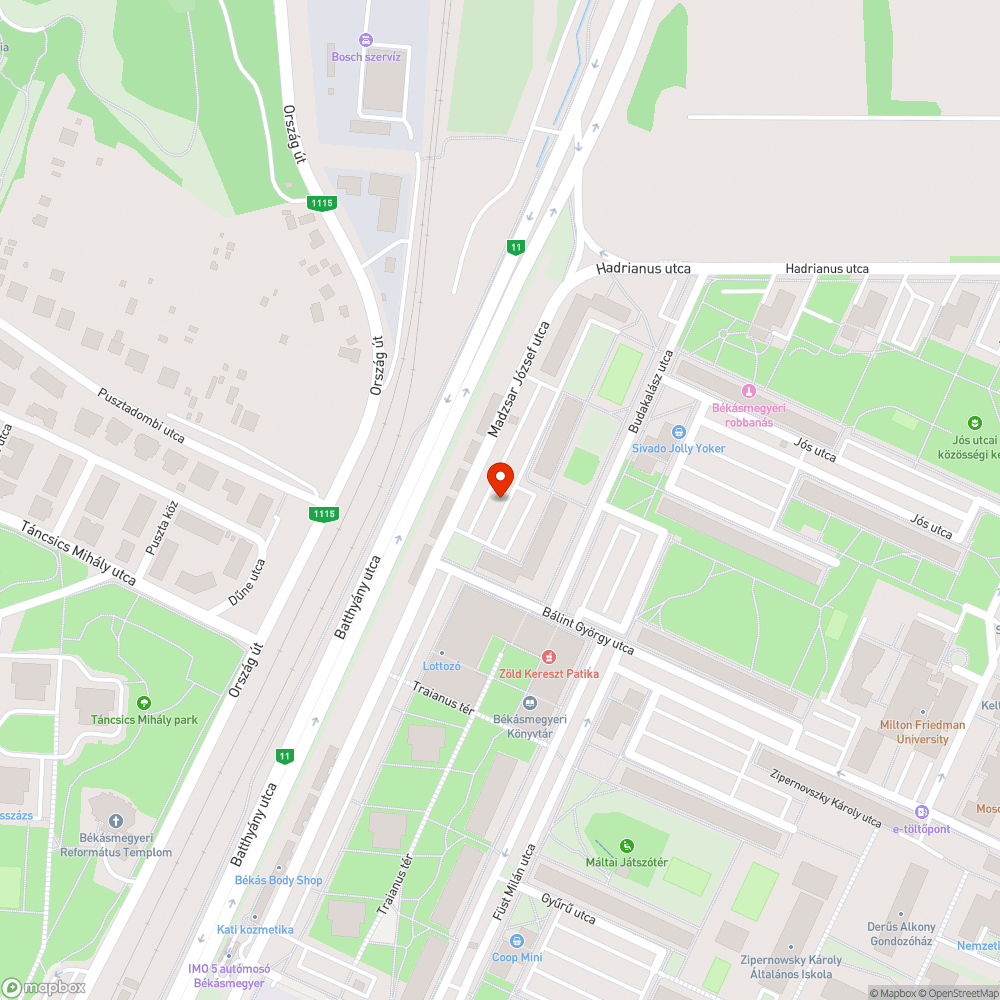 Kiégett lámpa bejelentés helye