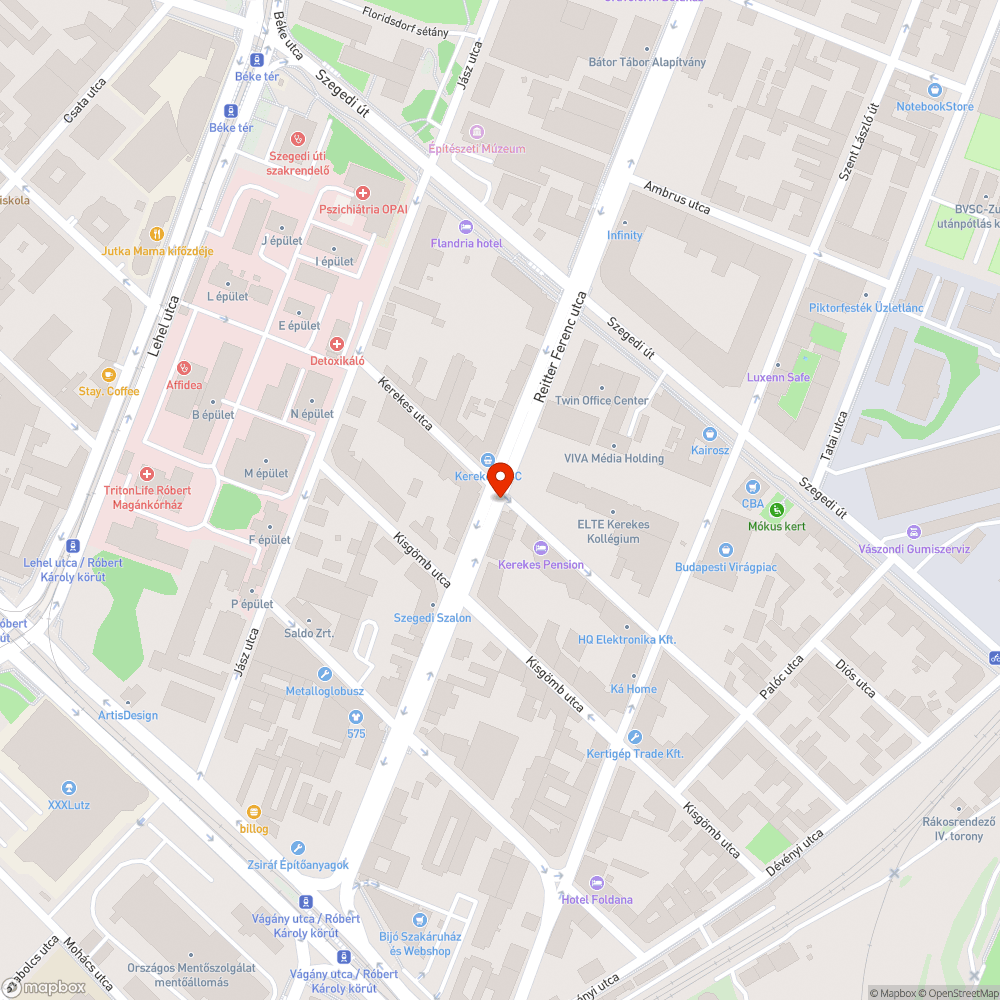 Elhagyott úthiba jelző bejelentés helye