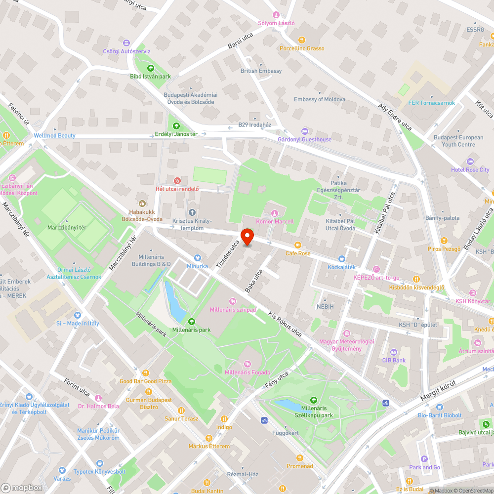 Kidöntött kuka bejelentés helye