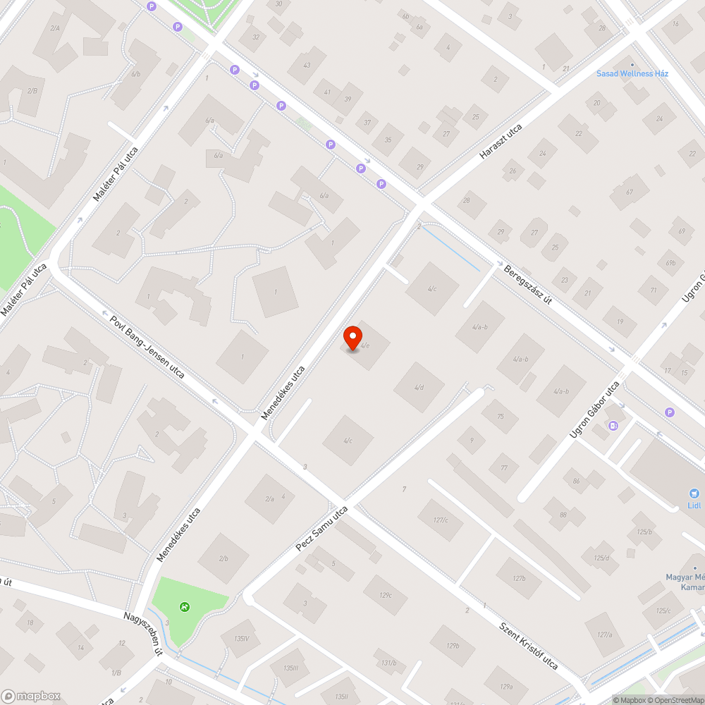 Elvontatandó autók a Menedékes utcában bejelentés helye