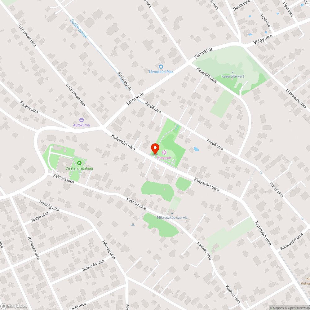 Kátyú Érden, a Kutyavári úton bejelentés helye