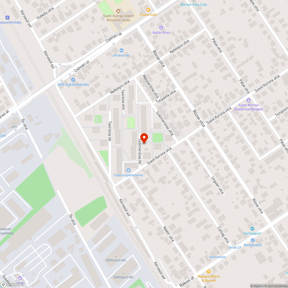 Tönkretett zöldterület bejelentés helye