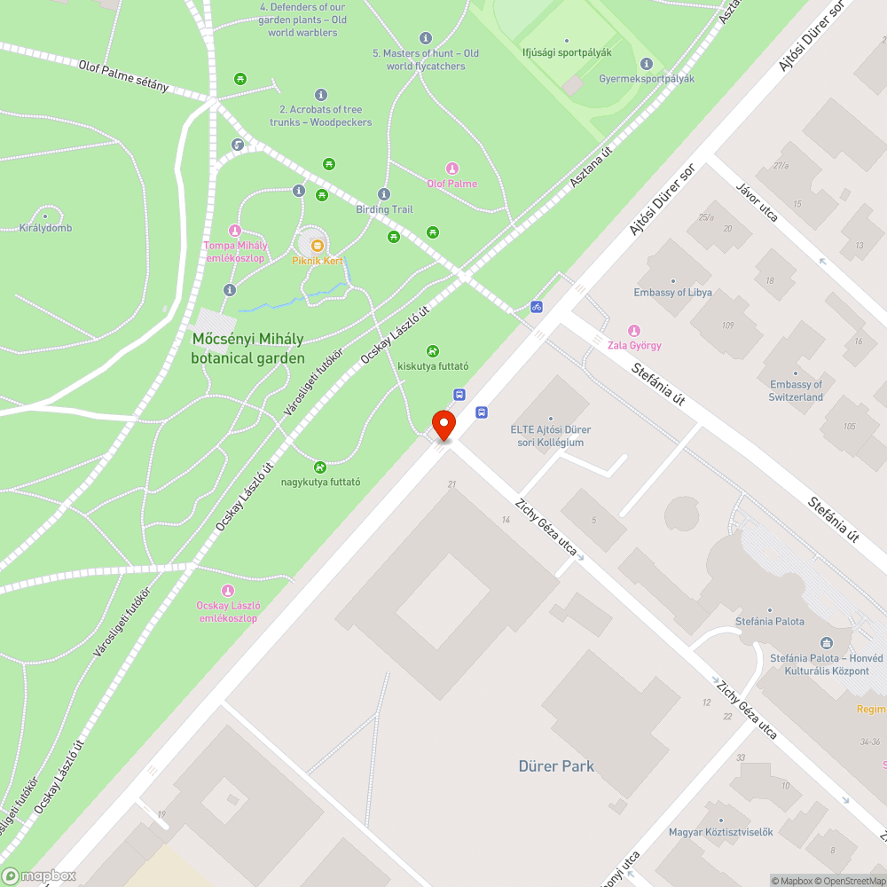 Sérült járda bejelentés helye