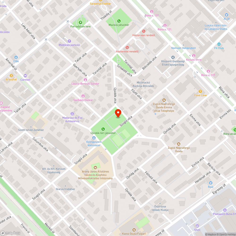 Sáros kutyafuttató bejelentés helye