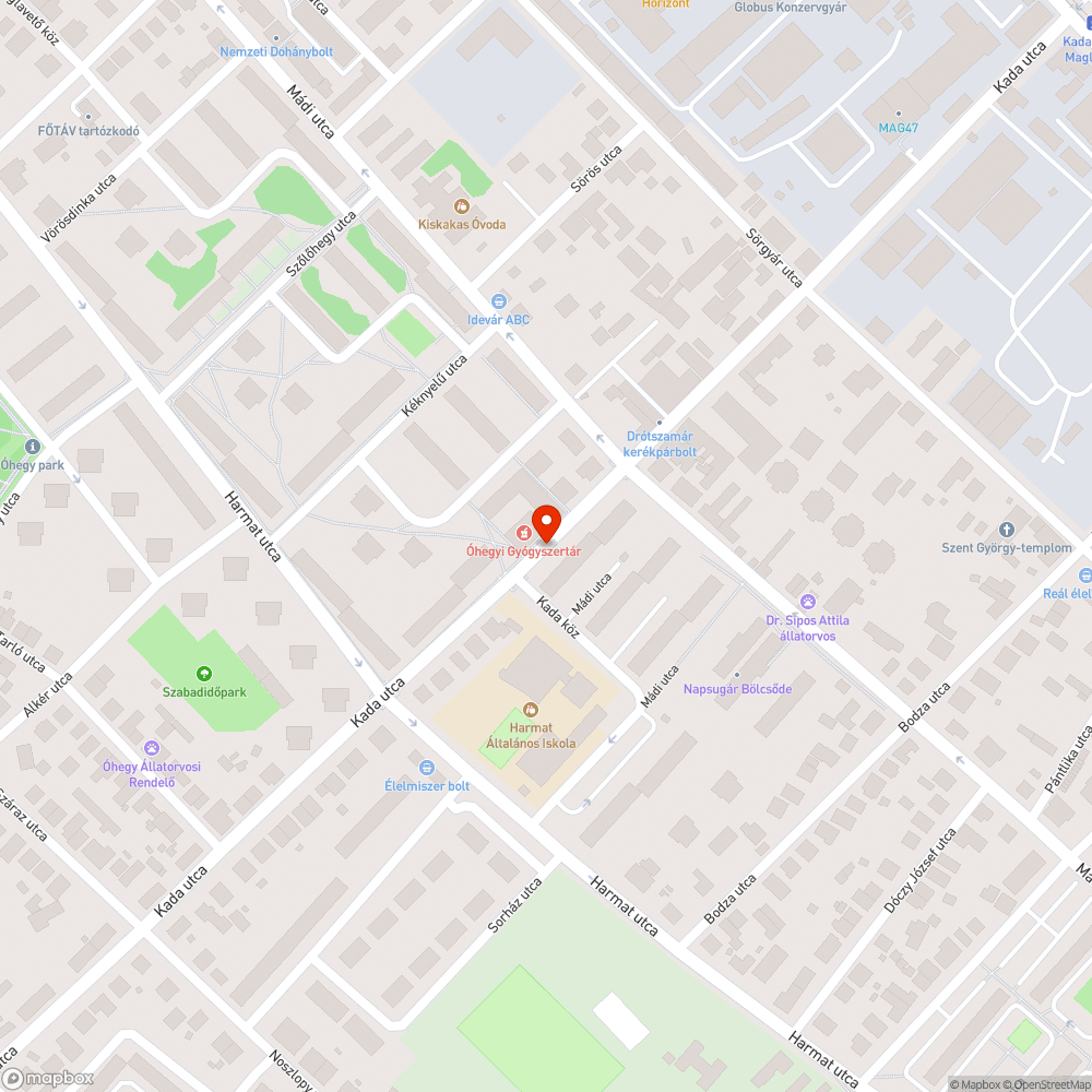 Kidöntött fa bejelentés helye