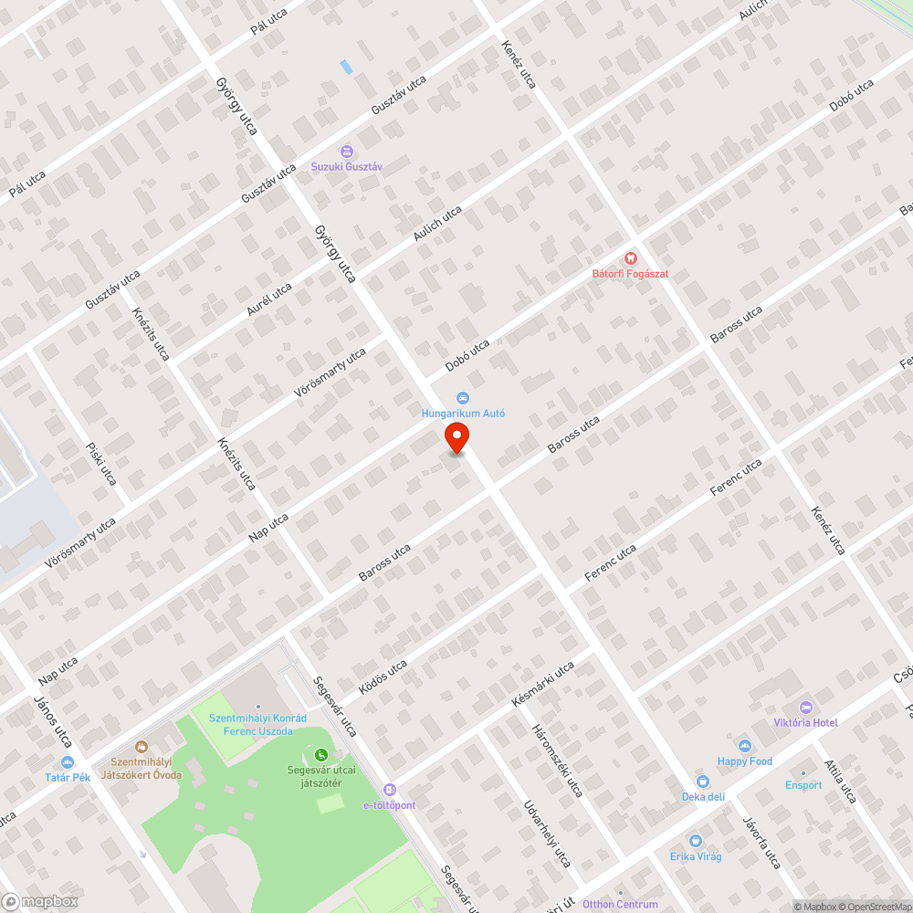 Kátyú bejelentés helye