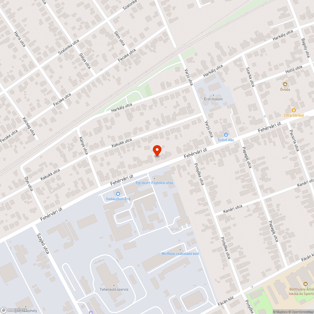 Aknafedő bejelentés helye