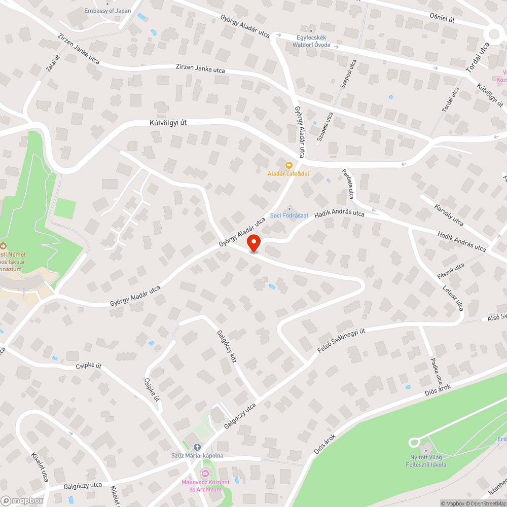 Kátyú bejelentés helye