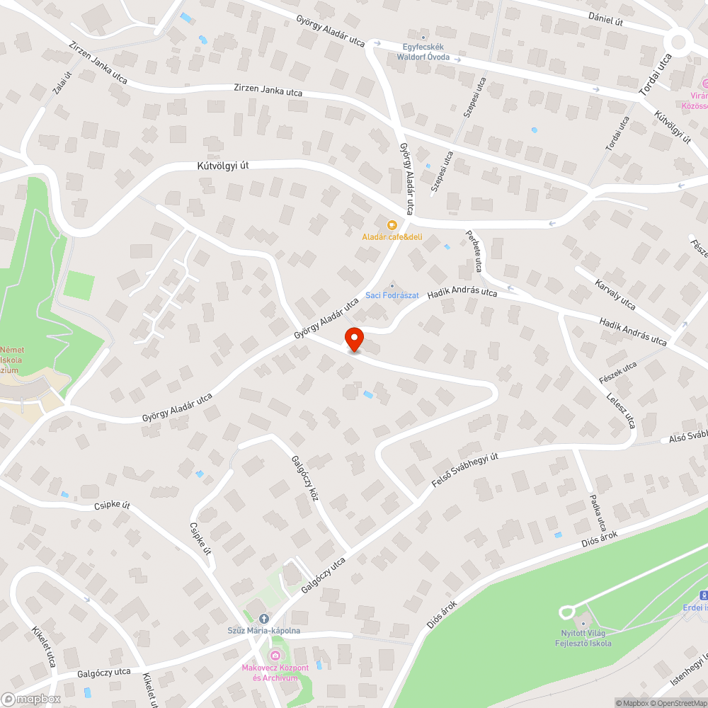 Kátyú bejelentés helye