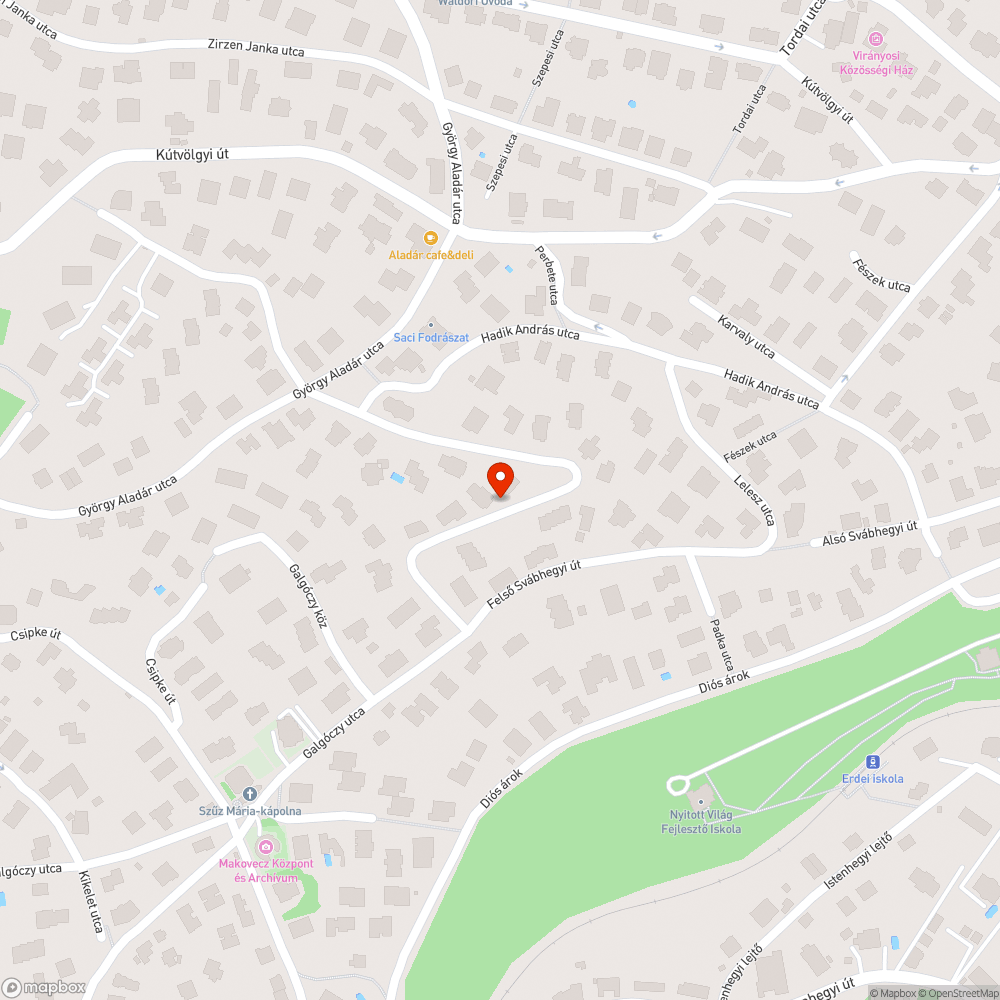 Töredezett járda bejelentés helye