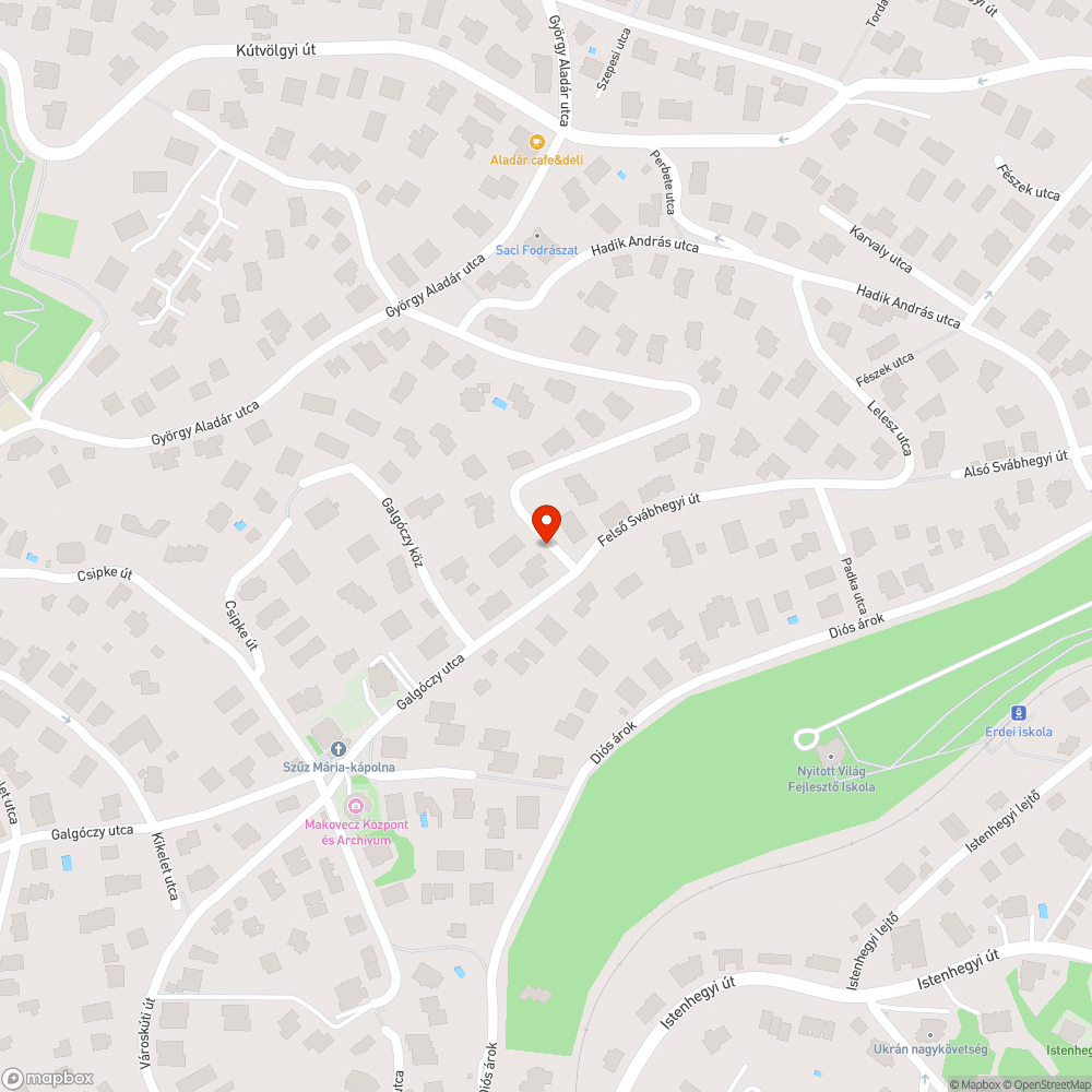 Kátyú bejelentés helye