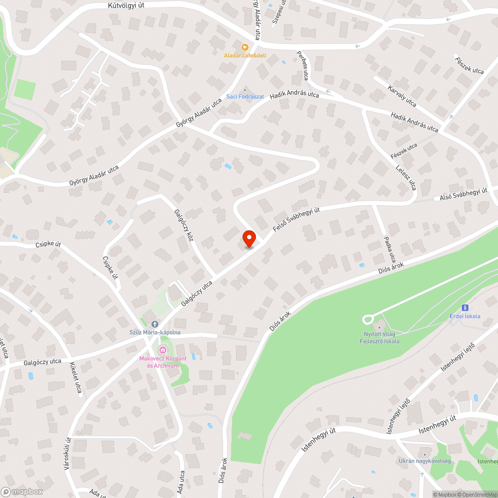 Kátyú bejelentés helye